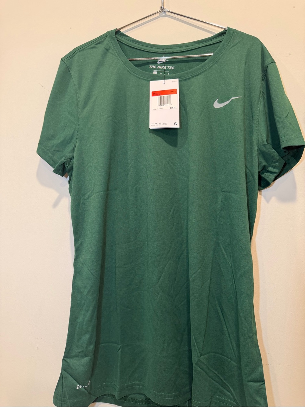 Nike Women's Forest Green Short-Sleeve Dri-FIT Tee